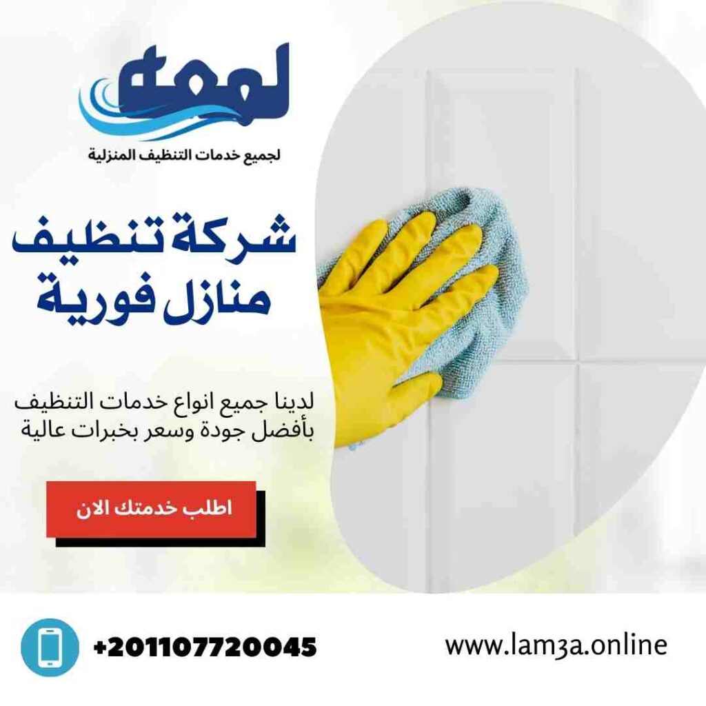 شركة تنظيف منازل فورية