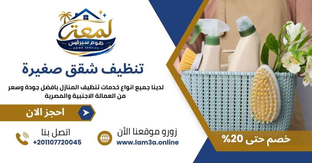 تنظيف شقق صغيرة